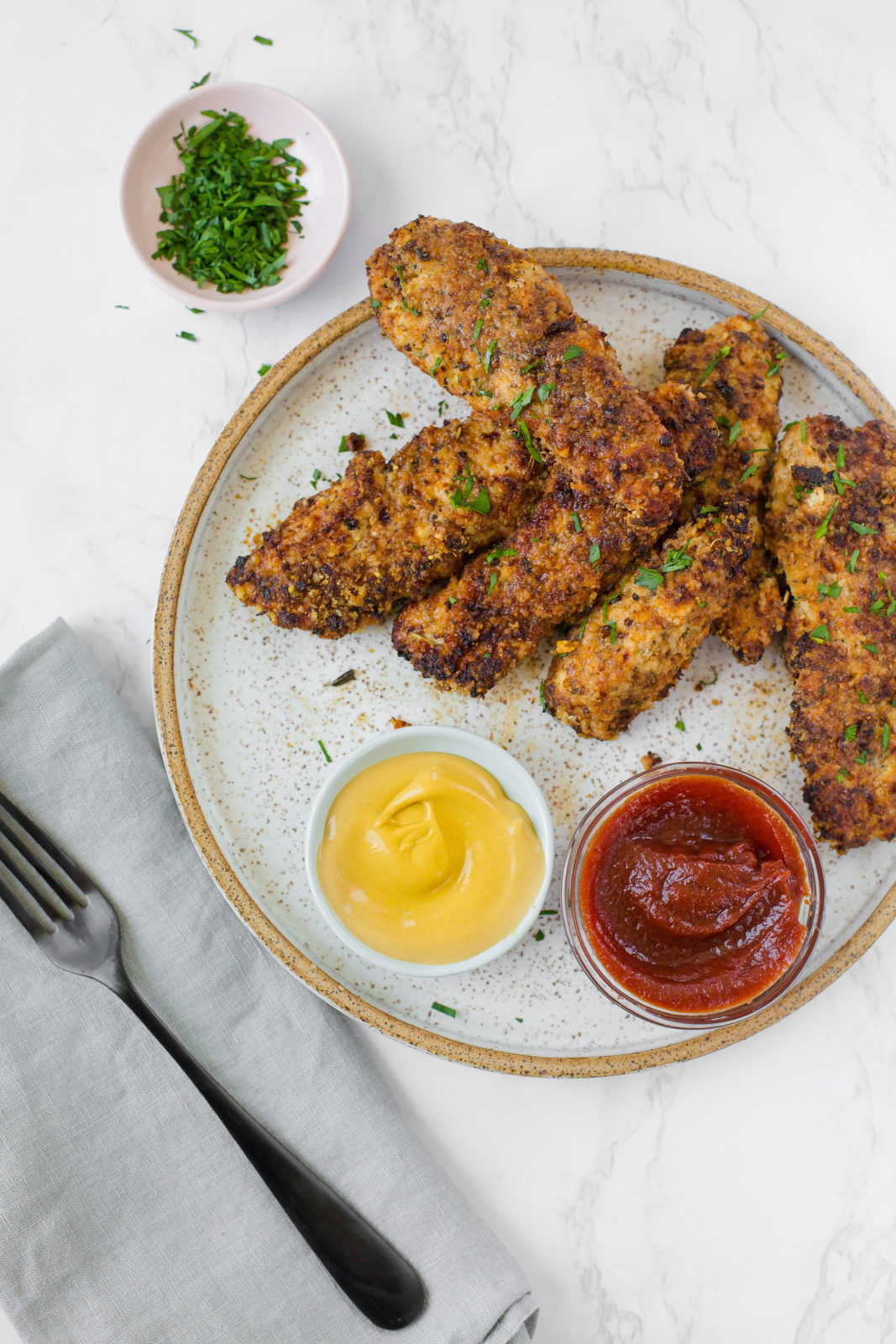 Cauli Crunch Parmesan Chicken Tenders jhwellness.co